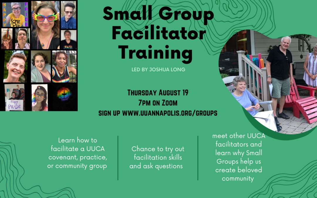 Small Group Facilitator Training on August 19